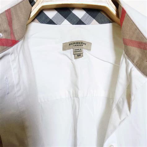 camicia burberry biamca